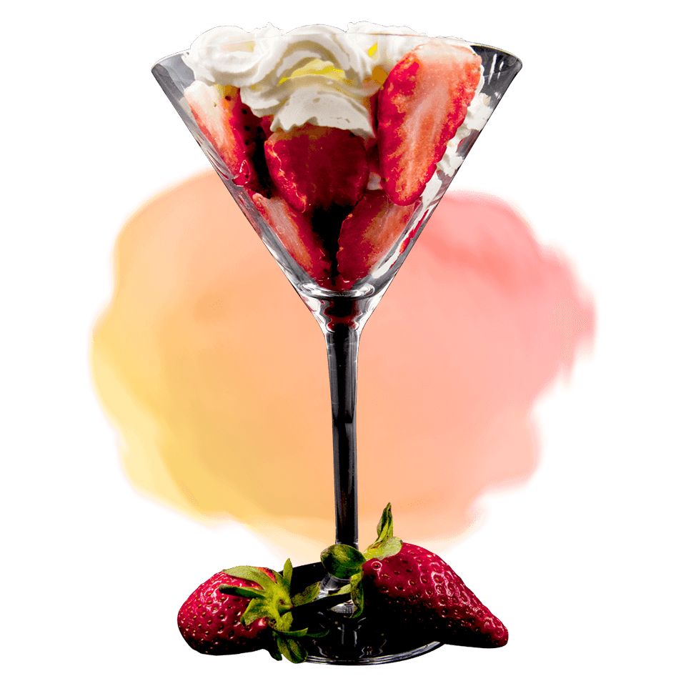 Erdbeeren mit Schlagsahne und Elisir